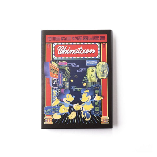 Store - China Town Disney Pata Pata Memo (Neon Mickey Minnie) - Notizbuch Japan Disney Store