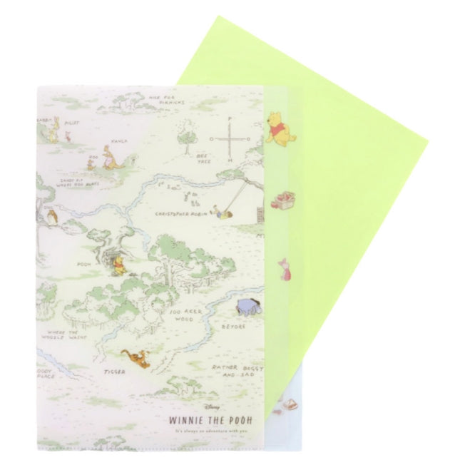 Winnie the Pooh Clear File 5P Japan Disney Store