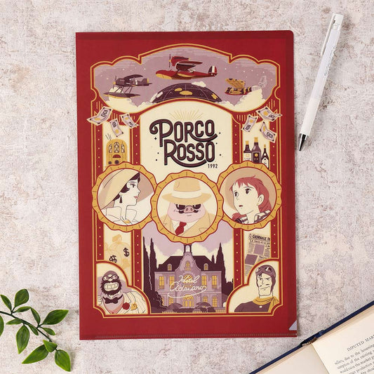 Porco Rosso Transparenter Retro-Rahmen Studio Ghibli