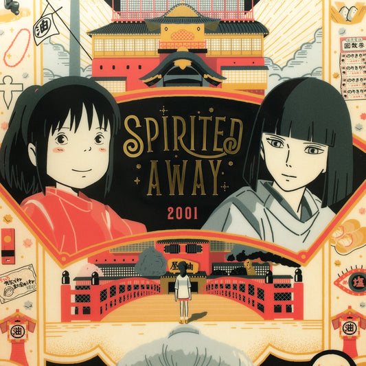 Chihiros Reise ins Zauberland Transparenter Retro-Rahmen Studio Ghibli