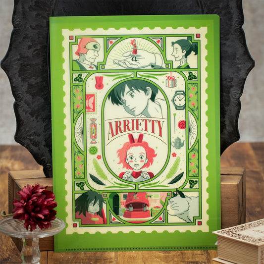 Der Borger Arrietty Klarsichthülle Retro-Rahmen Studio Ghibli