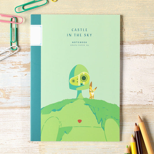 Laputa: Das Schloss im Himmel B6 Notebook Roboter Soldat Grafiken Studio Ghibli