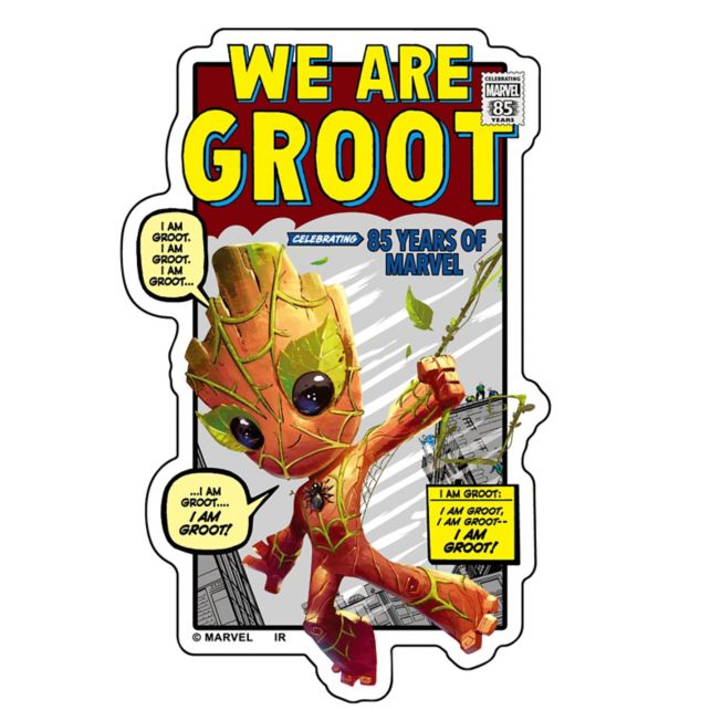 Wir sind Groot Ausgestanzter Aufkleber Japan Disney Store