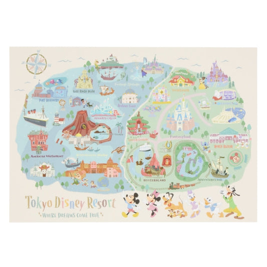 A4 Postkarte Tokyo Resort Japan Disney Store