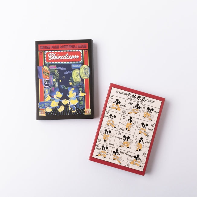 Store - China Town Disney Pata Pata Memo (Neon Mickey Minnie) - Notizbuch Japan Disney Store