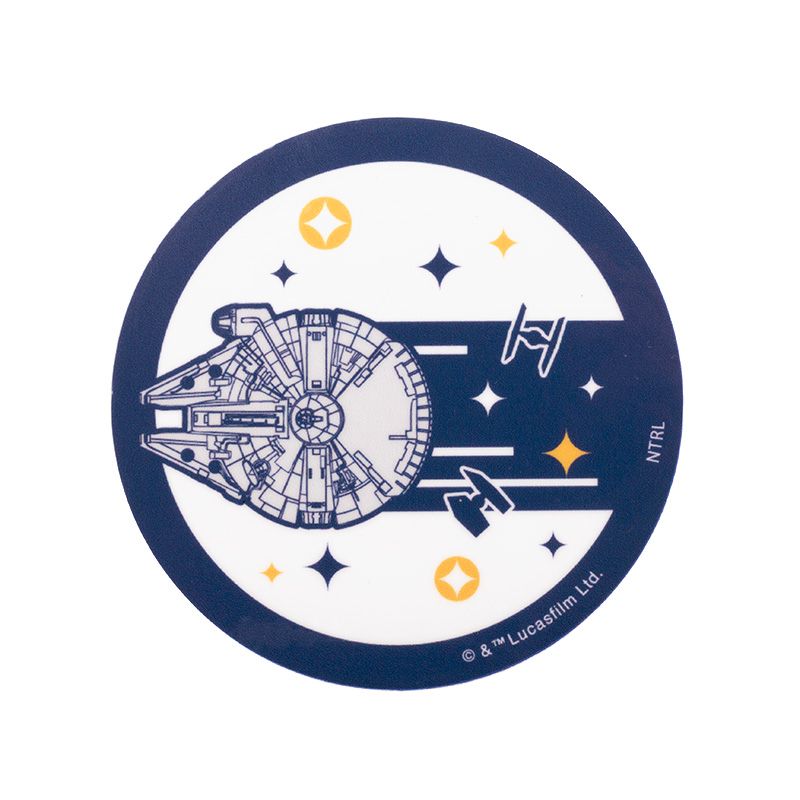 Sticker Millennium Falcon – Star Wars Aufkleber im japanischen Kamon-Stil