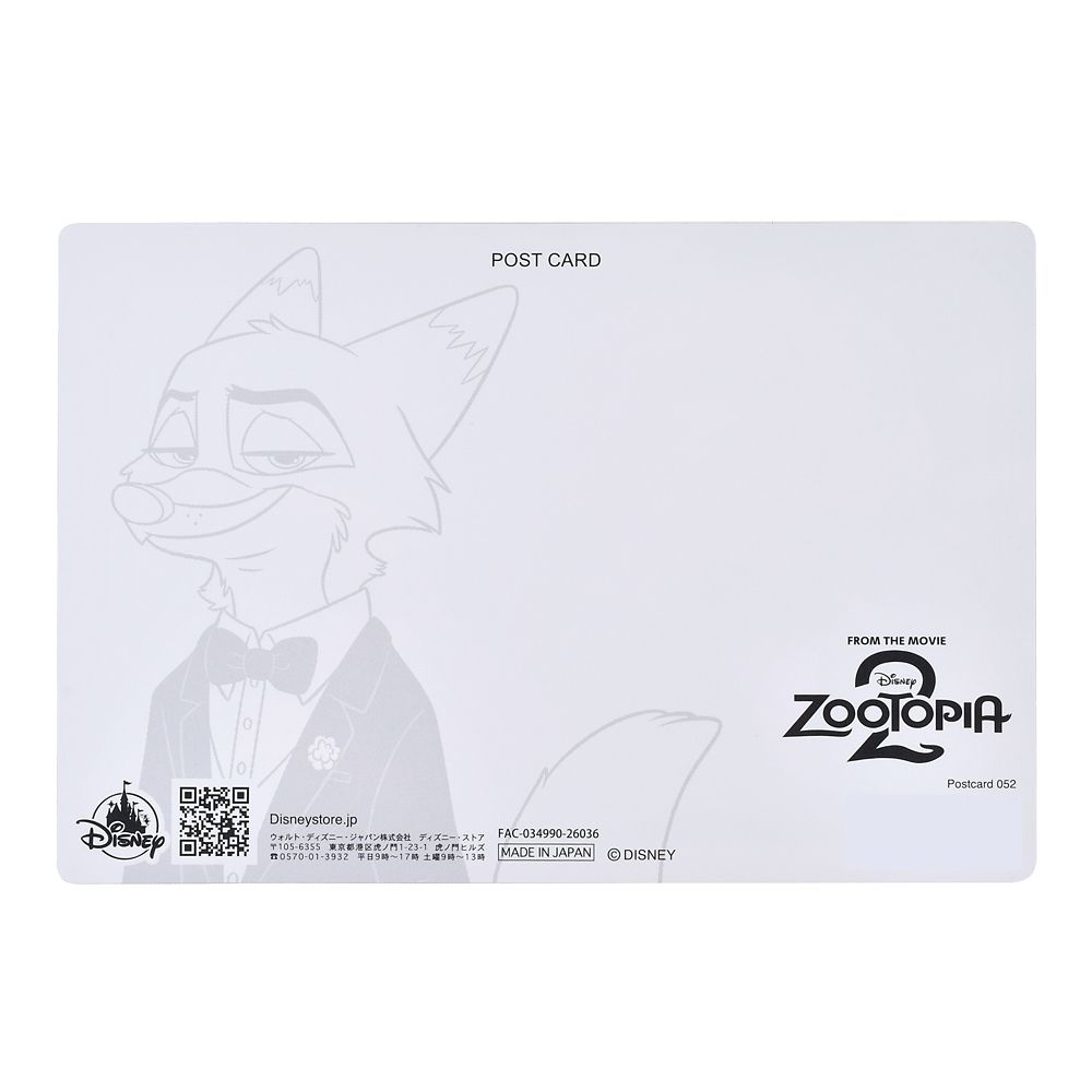 Judy Hopps & Nick Wilde Postcard – Zootennial Gala Zootopia 2 Lenticular
