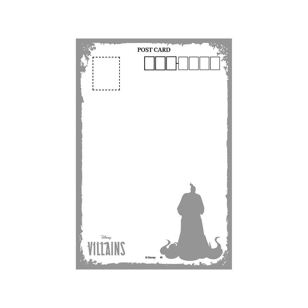 Power Word Villains Postcard with Gold Embossing – Hades (Disney Hercules)