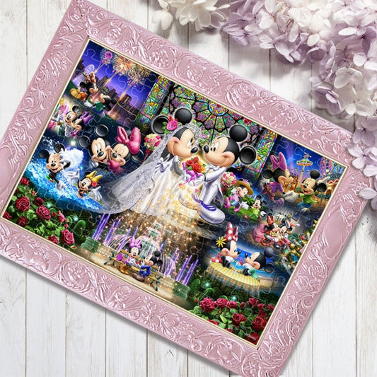 Mickey Mouse Holographisches Kristall-Puzzle 108 Teile "Ewige Gelübde - Hochzeitstraum" Japan Disney Store