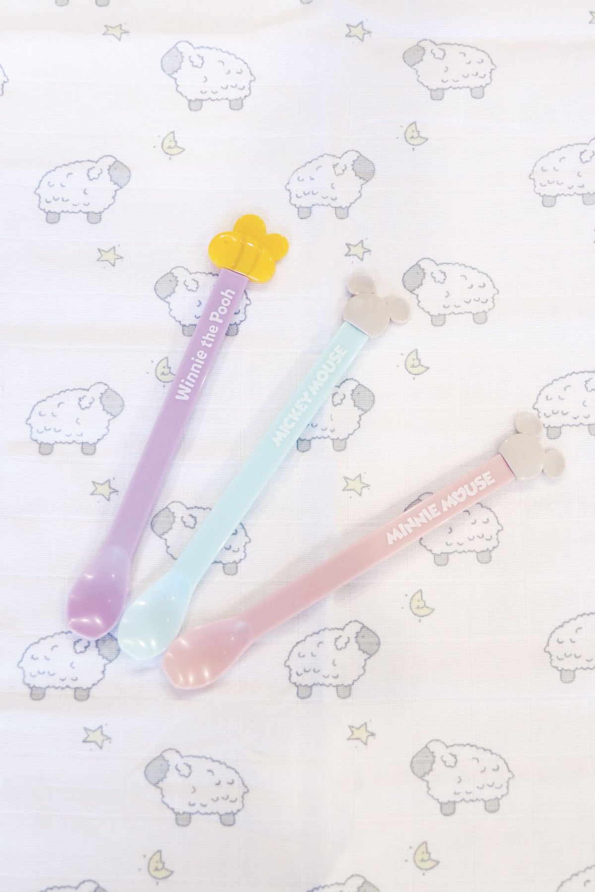 Winnie Puuh Besteck-Etui für langen Baby-Löffel mit Wolken-Design, Violett – Ansicht 8