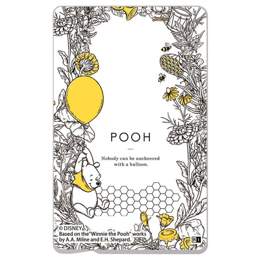 Winnie the Pooh IC-Kartensticker Botanisch Japan Disney Store