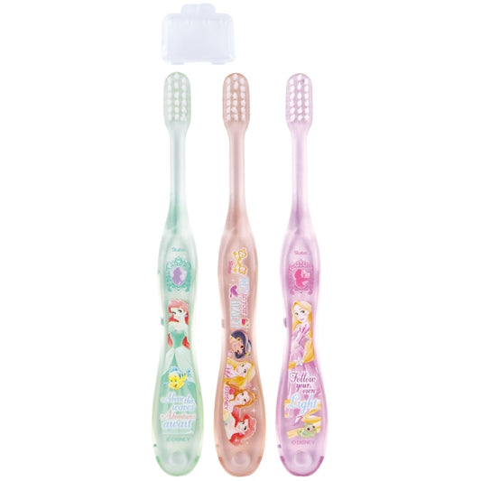 Disney Store - Kindergarten Clear Toothbrush 3er Set Disney Princess 23 - Zahnbürste Japan Disney Store