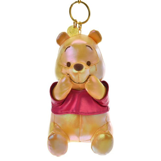 Winnie the Pooh Glänzender Plüsch Schlüsselanhänger Japan Disney Store