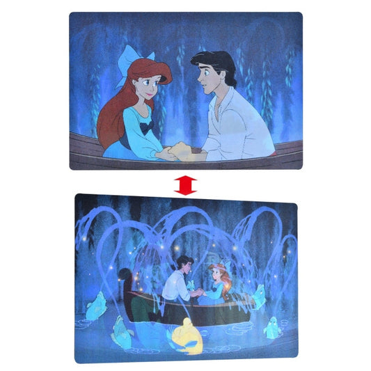 Ariel & Prinz Eric, Flandern Postkarte Boot Lenticular Japan Disney Store