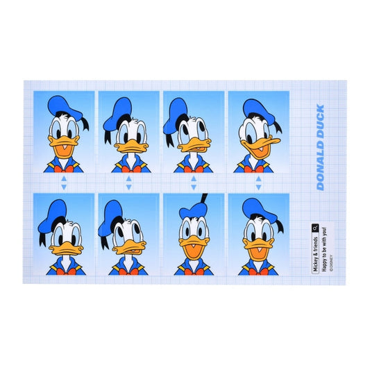 Donald Siegel-Aufkleber im Passbildstil Japan Disney Store