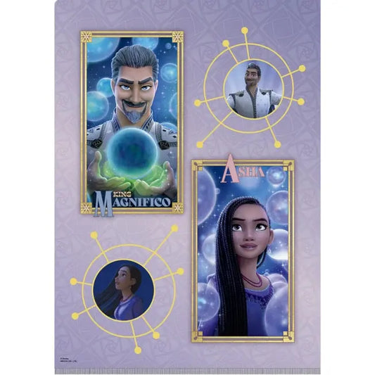 "Wish" W-Pocket Klarsichthรผlle Japan Disney Store