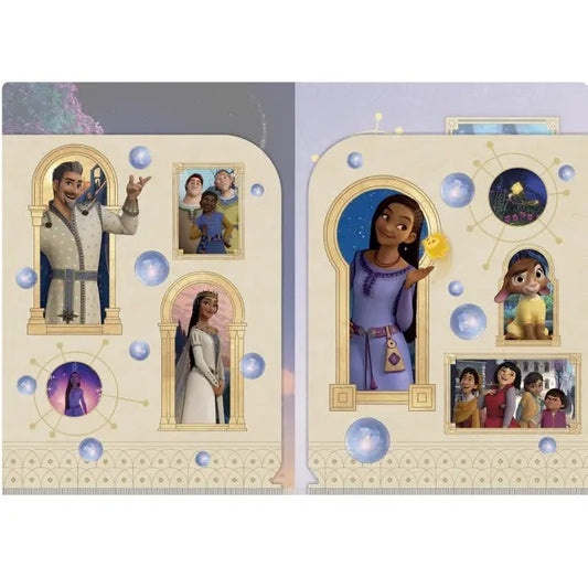 "Wish" W-Pocket Klarsichthรผlle Japan Disney Store