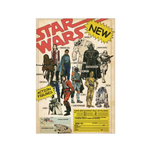 Star Wars Vintage Postkarten Japan Disney Store