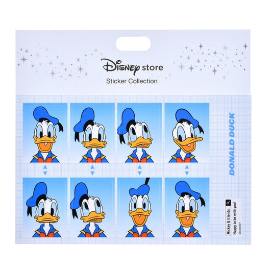 Donald Siegel-Aufkleber im Passbildstil Japan Disney Store