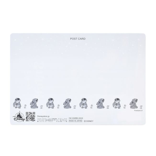 Stitch Nostalgie Lenticular Postkarte Japan Disney Store