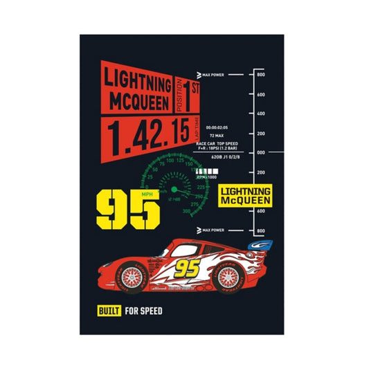 Lightning McQueen/ Schwarze Charakter-Postkarte Japan Disney Store