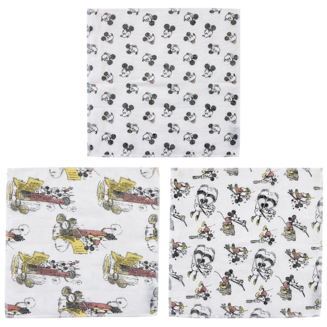Disney Store - Mickey Mouse 3er-Set Küchentücher 30x30cm - Küchenaccessoire Japan Disney Store