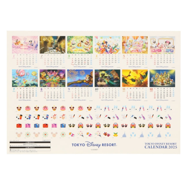 Wandkalender 2025 - Kalender Japan Disney Store