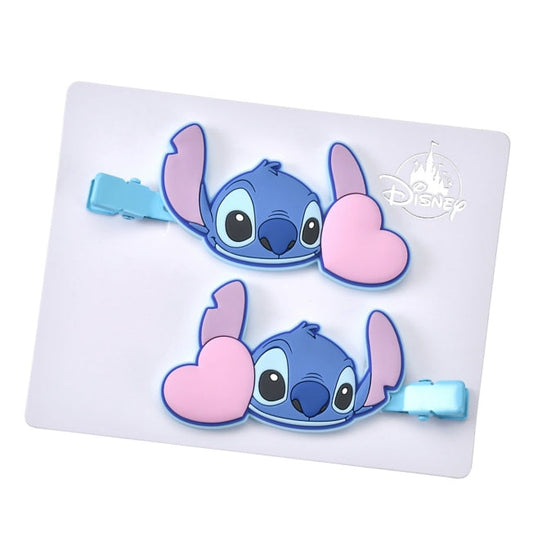Stitch Haarspangen Set Farbclips Herz Japan Disney Store
