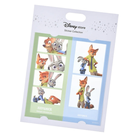Judy Hopps & Nick Wilde Fotoaufkleber Sticker Collection Japan Disney Store