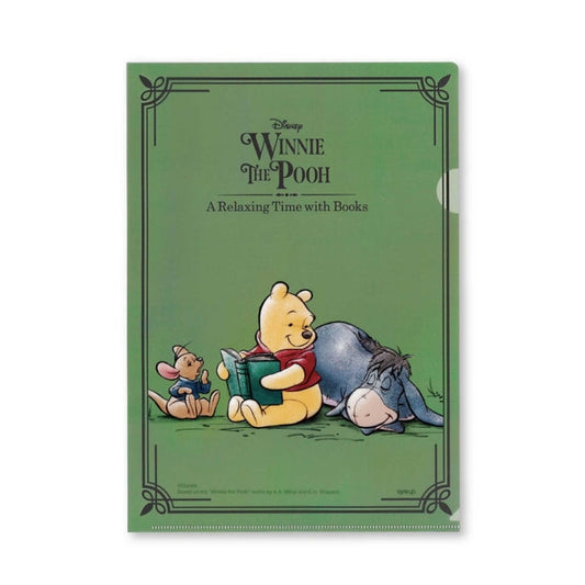 Winnie the Pooh Klarsichthülle A Relaxing Time (grün) Japan Disney Store