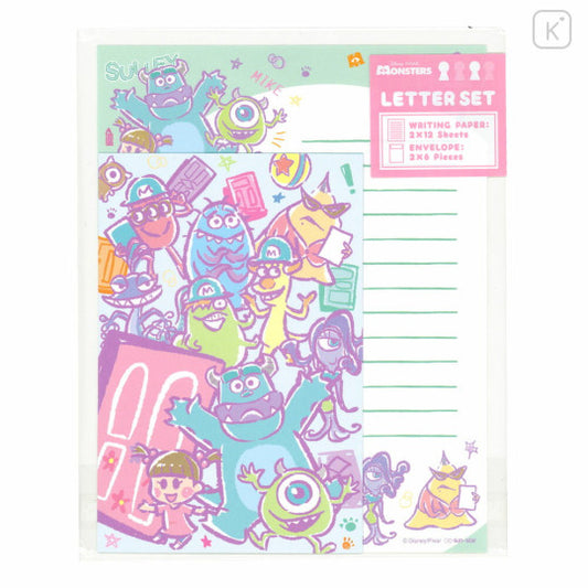 Letter Envelope Set Monster Company Japan Disney Store