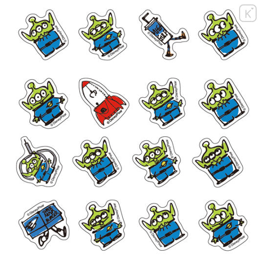 Peripetta Roll Sticker - Alien Little Green Men Japan Disney Store