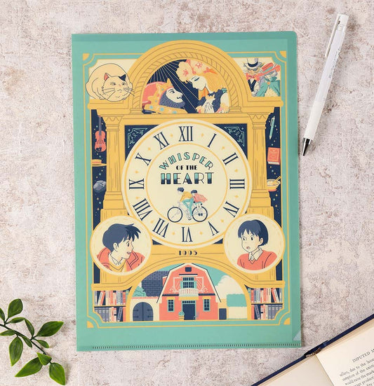 Whisper of the Heart Klarsichthülle Retro Rahmen Studio Ghibli