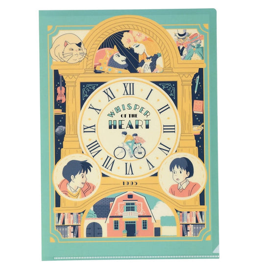 Whisper of the Heart Klarsichthülle Retro Rahmen Studio Ghibli