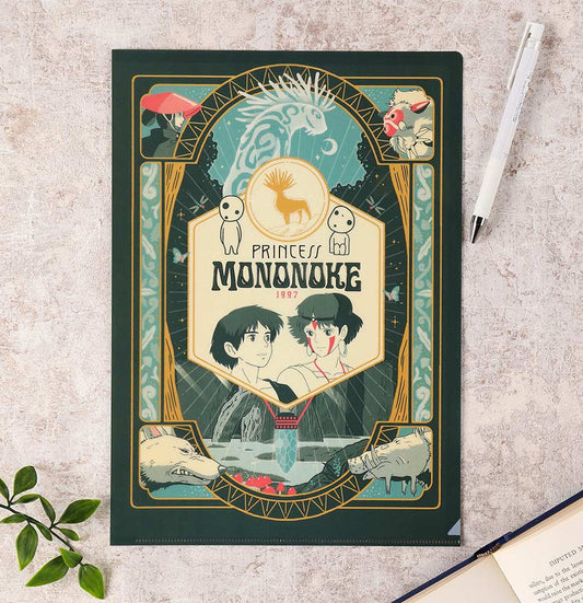 Prinzessin Mononoke Transparenter Retro-Rahmen Studio Ghibli
