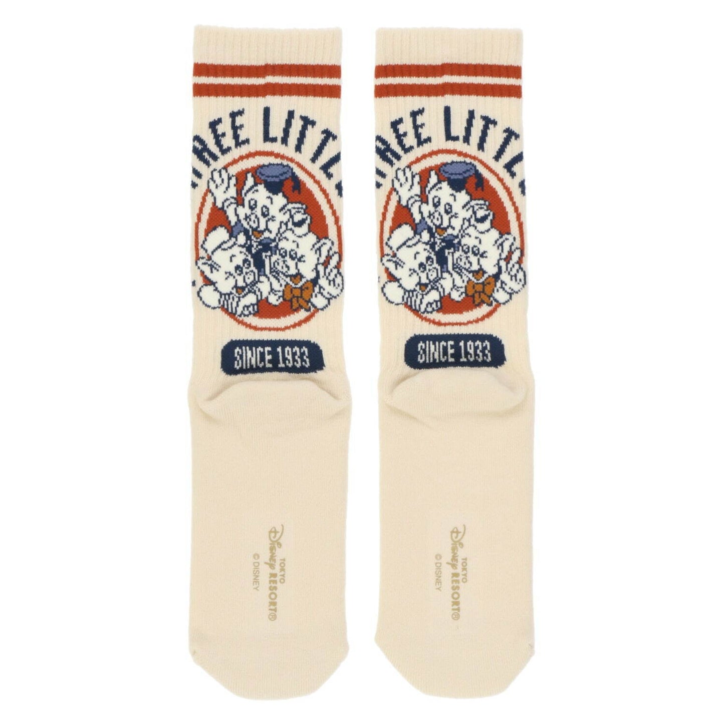 Three Little Pigs Socks White Tokyo Disney Resort