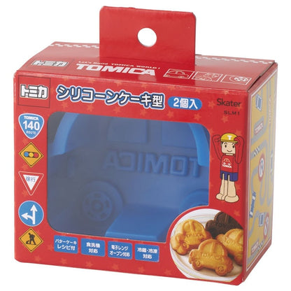 Tomica Silikon-Kuchenform 2er Set – Auto-Motiv, Backform für Kindergeburtstag & Events