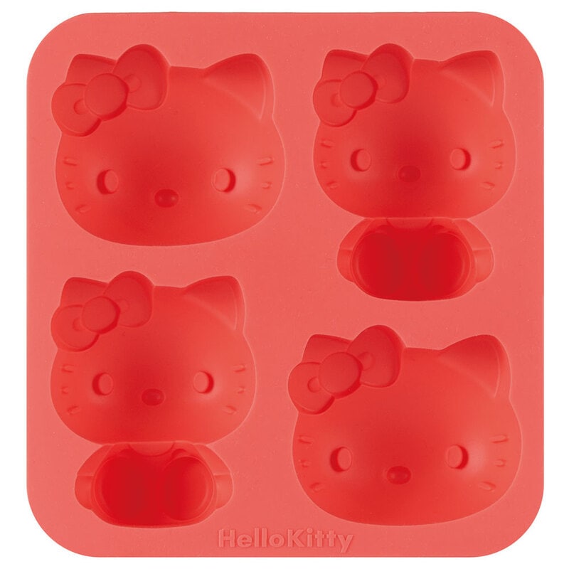 Hello Kitty Silicone 3D Cake Mold 4-Piece Set – Mini Madeleine Baking Pan, Sanrio Bakeware