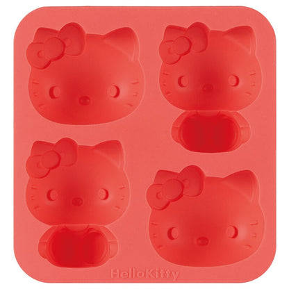 Hello Kitty Silicone 3D Cake Mold 4-Piece Set – Mini Madeleine Baking Pan, Sanrio Bakeware