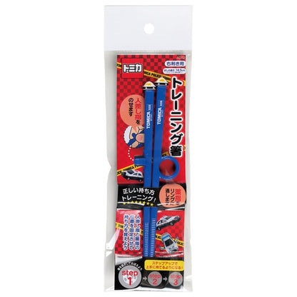 Tomica Training Essstäbchen für Rechtshänder – Lernstäbchen mit Auto-Maskottchen 2–5 Jahre