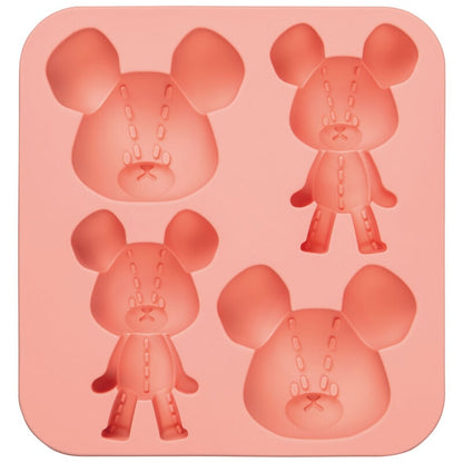 Bear School Silicone 3D Cake Mold - 4-Cavity Madeleine Baking Pan for Kids & Creative Sweets