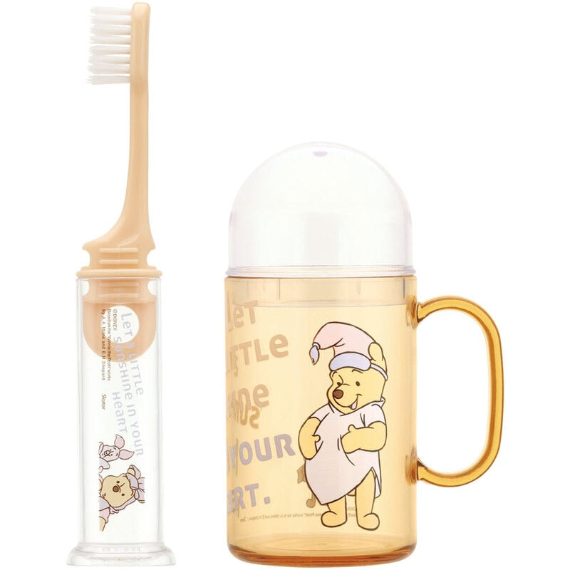Winnie the Pooh travel toothbrush set with cup