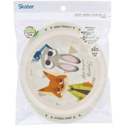 Zootopia Judy &amp; Nick Bamboo Melamine Children's Plate 350ml