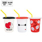 Baymax Trinkbecher 3er-Set mit Strohhalm