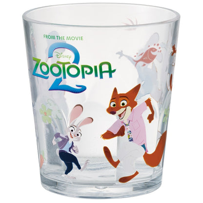 Zootopia 2 Acrylic Tumbler 280 ml – Transparent Kids' Tumbler with Nick & Judy Design, Shatterproof