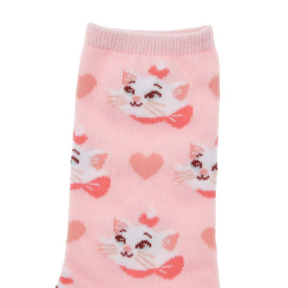 Marie Fashionable Cat Socken Herz Pink 36-39 Japan Disney Store