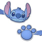 Stitch Haarspangen Set Farbklammern Pfotenabdruck Japan Disney Store