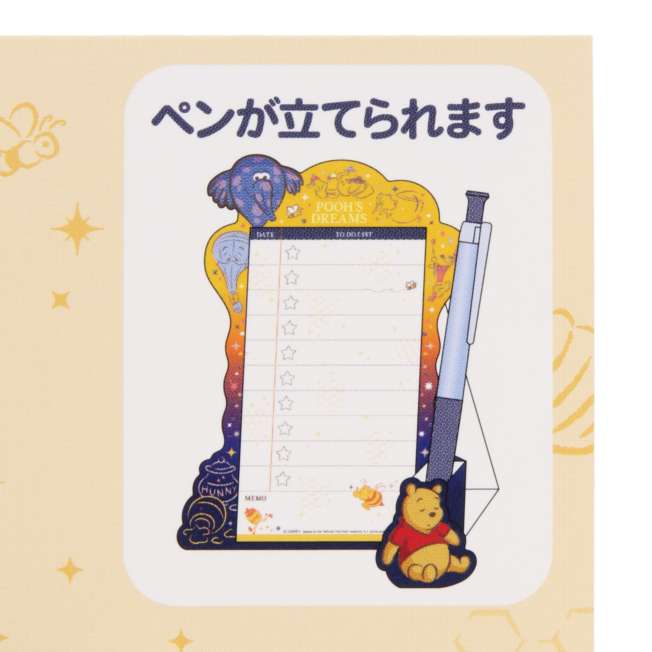 Winnie Puuh Memo Pad Tokyo Resort Japan Disney Store