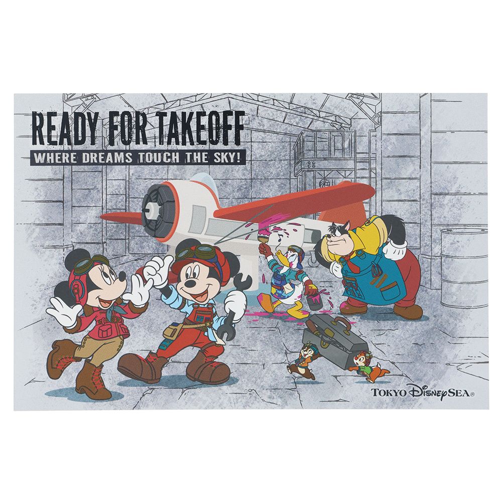 Postkartenset 2 Stück – Micky Maus und Freunde „Dreams Take Flight“ – Tokyo Disney Resort