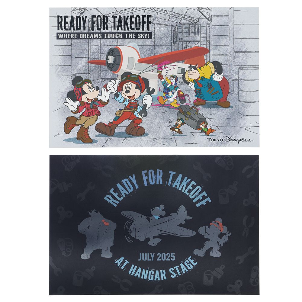 Postkartenset 2 Stück – Micky Maus und Freunde „Dreams Take Flight“ – Tokyo Disney Resort